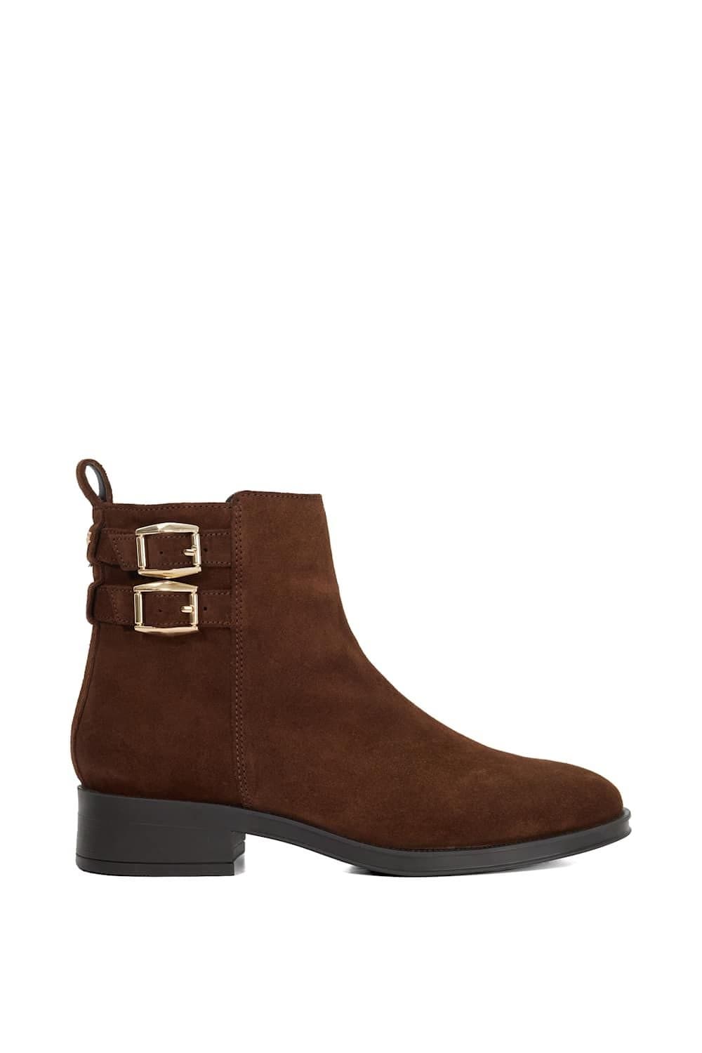 Dune London Dune London Women's 'Pinehurst' Suede Ankle Boots in Brown