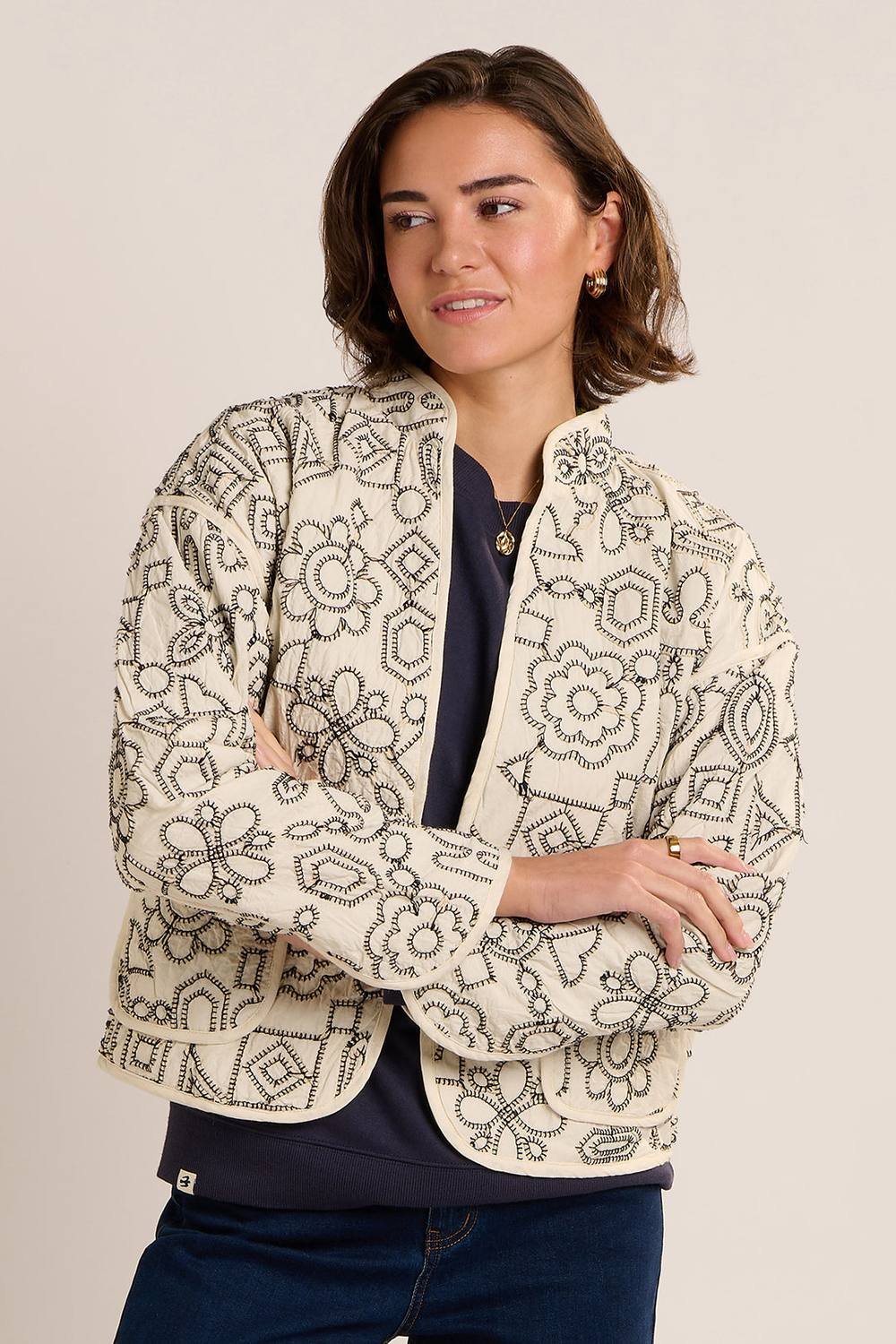 Brakeburn Brakeburn Women's AMADA JACKET in Cream - 3