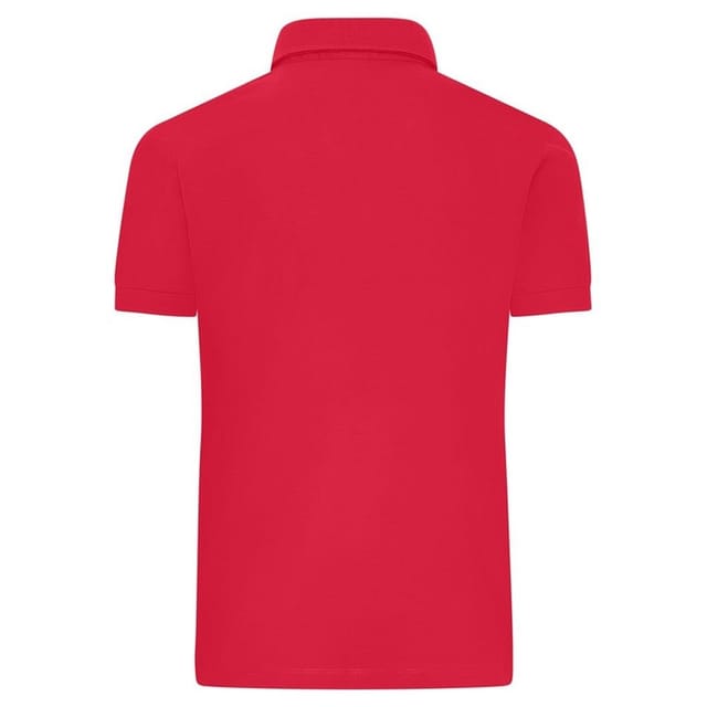 James and Nicholson James and Nicholson Men's Mercerised Cotton Regular Polo Shirt in Light Red - 2