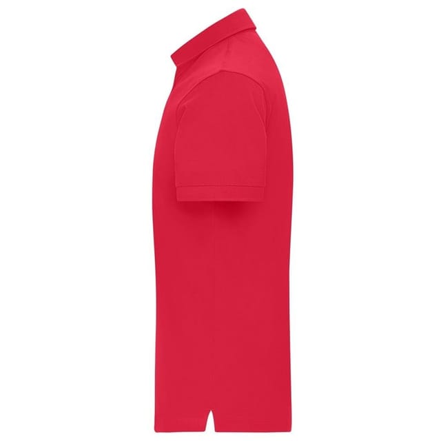 James and Nicholson James and Nicholson Men's Mercerised Cotton Regular Polo Shirt in Light Red - 3
