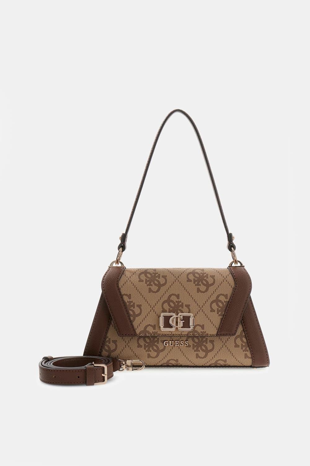 Guess Guess Women's Karnilla Logo Flap Shldr Bag Latte