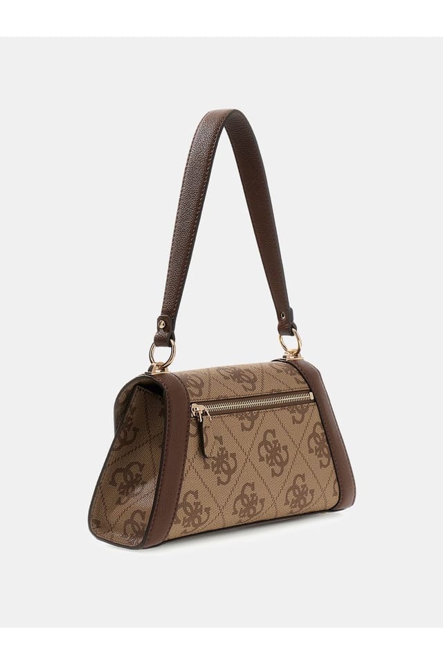 Guess Guess Women's Karnilla Logo Flap Shldr Bag Latte - 3