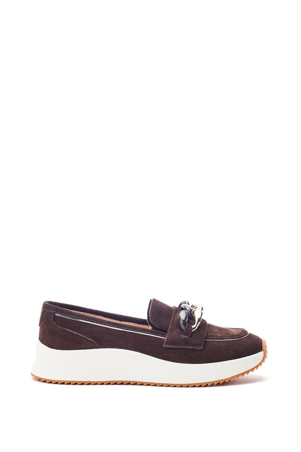 Moda In Pelle Moda In Pelle Women's 'Sorrento' Suede Loafers in Dark Brown
