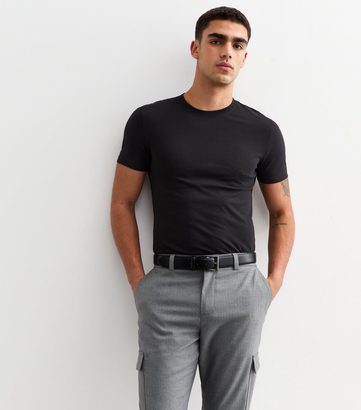 New Look Men's Black Muscle Fit T-Shirt New Look