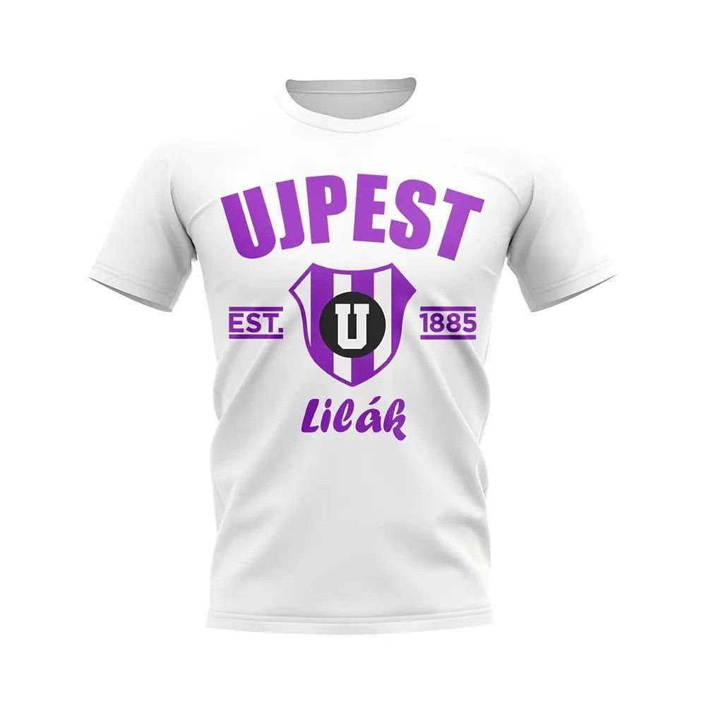 Ujpest Ujpest Men's Personalised Established Football T-Shirt in White