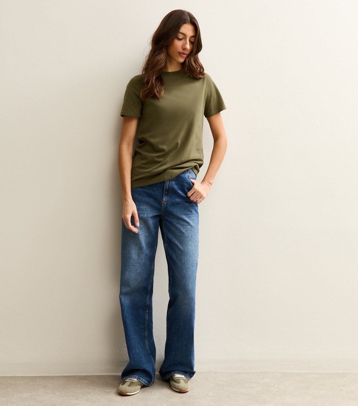 New Look Women's Tall Khaki Regular T-Shirt New Look - 2