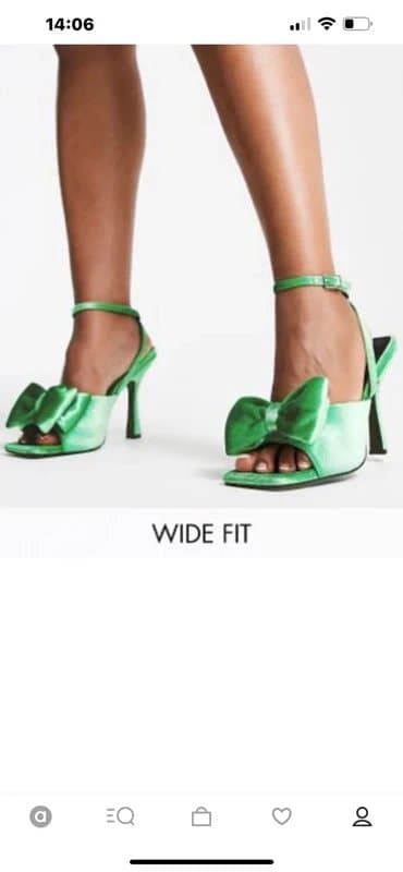 ASOS ASOS green bow heels