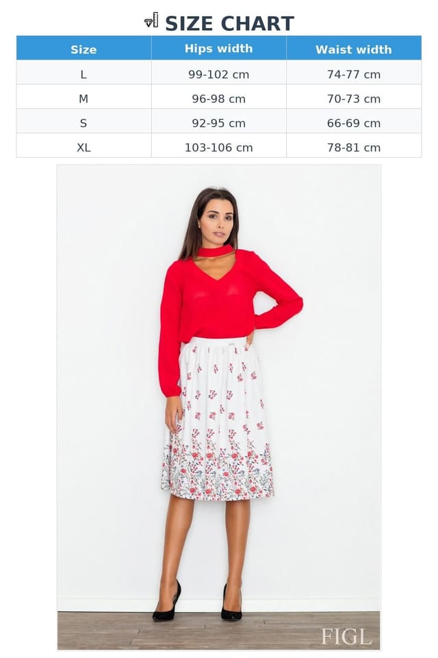 Love Lace Love Lace Women's Creased Waist Linedless Midi Skirt in White - 2