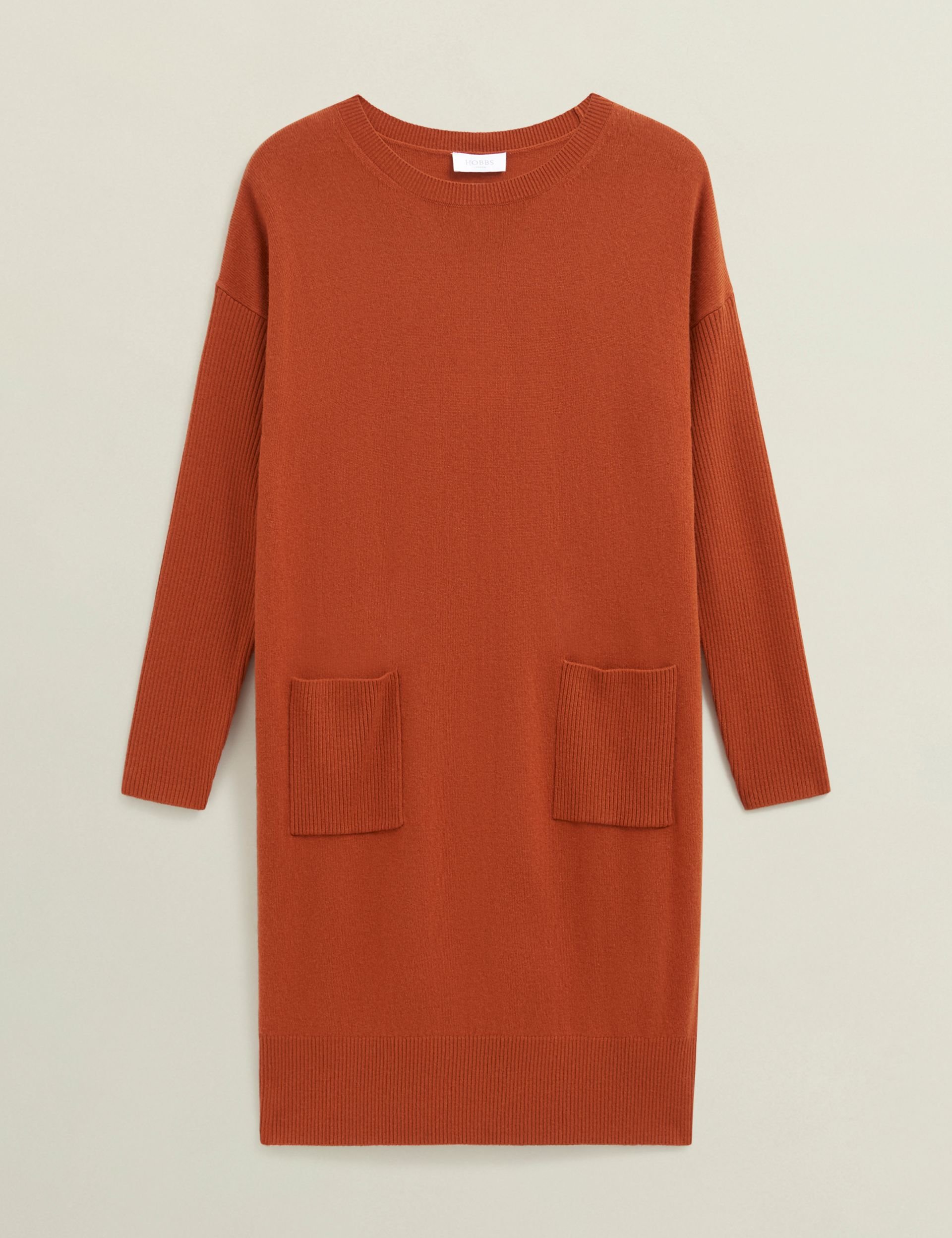 Hobbs London Hobbs London Women's Devora Knitted Dress in Terracotta - 2