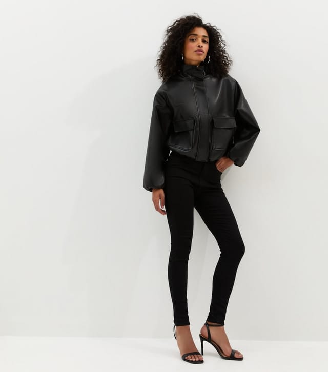 New Look Women's Stay Black High Waist Yazmin Skinny Jeans New Look - 2