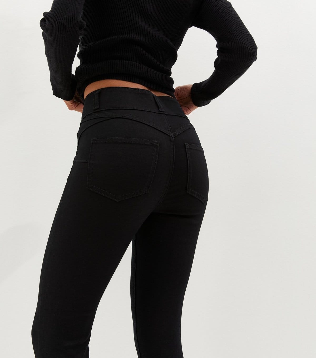 New Look Women's Stay Black High Waist Yazmin Skinny Jeans New Look - 4