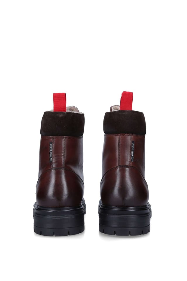 KG Kurt Geiger KG Kurt Geiger Men's 'Force Cuff' Leather Boots in Brown - 3