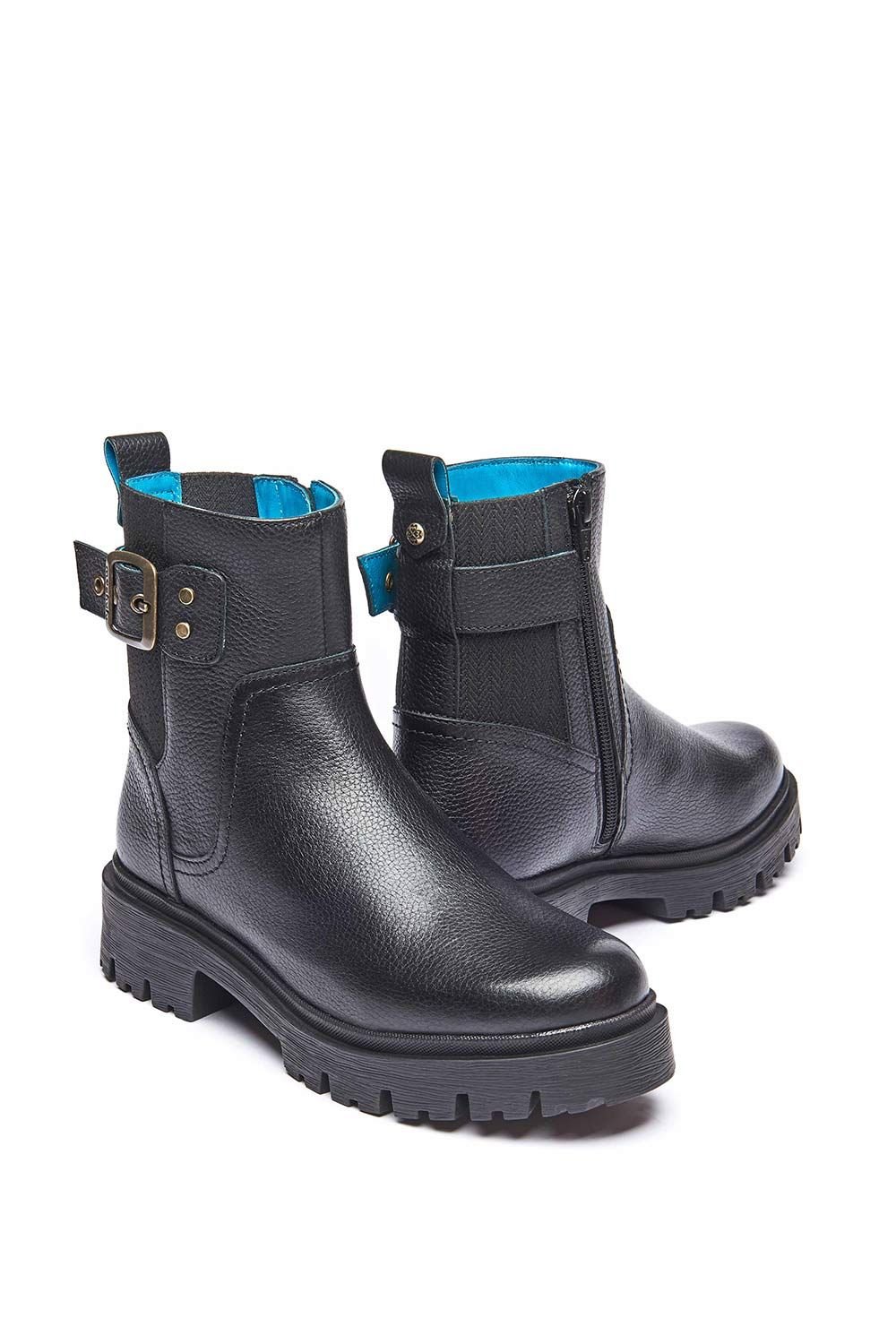 Moshulu Moshulu Women's 'Seamount' Chunky Biker Boot in Black - 2