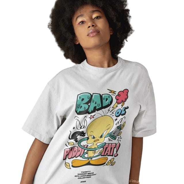 Tweety Tweety Men's 80th Bad Ol´ T-Shirt in White - 3