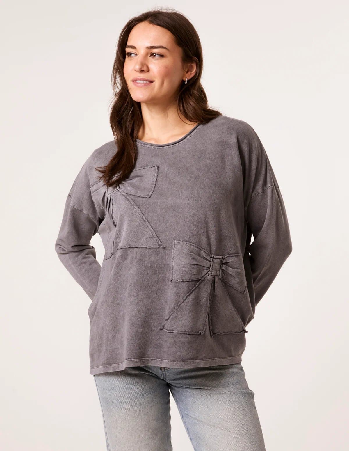 Blue Vanilla Bow Sweatshirt