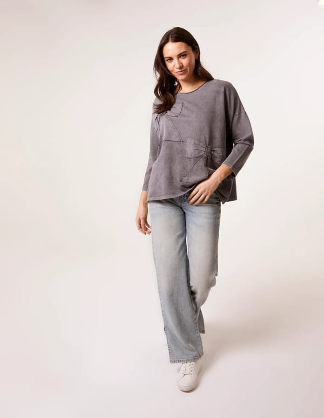 Blue Vanilla Bow Sweatshirt - 2