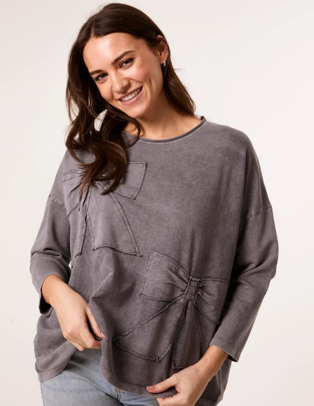 Blue Vanilla Bow Sweatshirt - 3