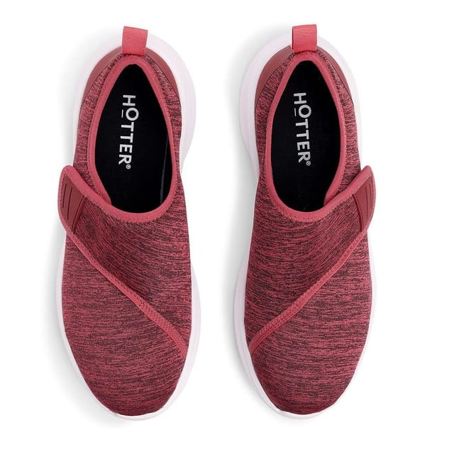 Hotter Hotter Women's 'Thrive' Lightweight Trainers in Dark Pink - 3