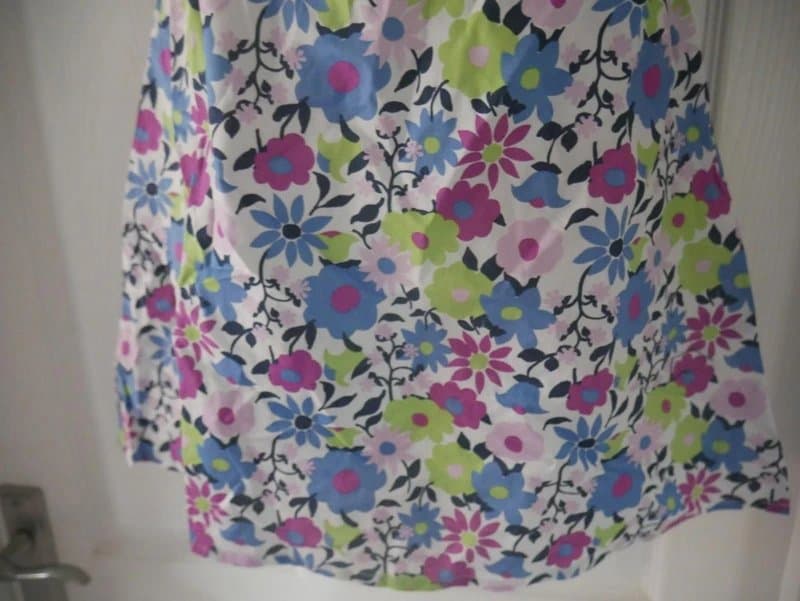 Carbon Carbon Dress Ladies Size 8 Multicoloured Daisy Cotton Summer Holiday Tea Dress