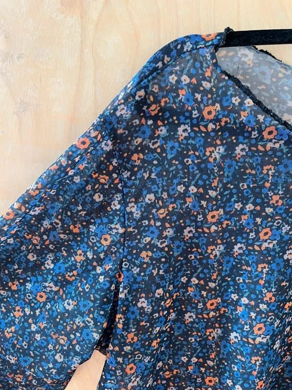 ASOS ASOS floral mesh top