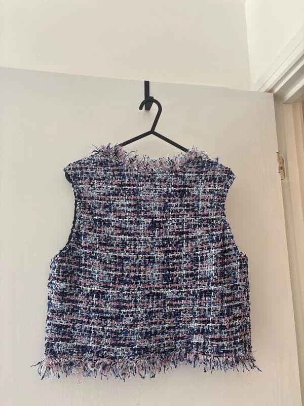 Zara Zara Ladies Sparkly Knitted Waistcoat - Size S