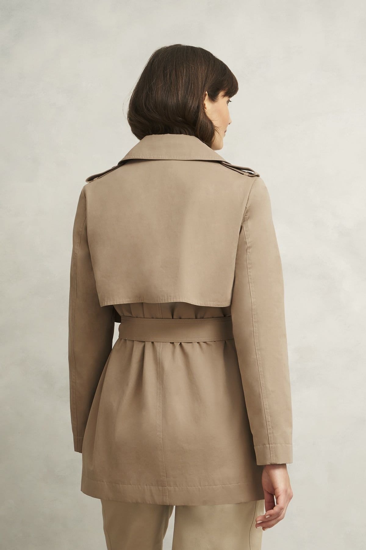 Hobbs London Hobbs London Women's Norma Double Breasted Trench Coat in Beige - 4