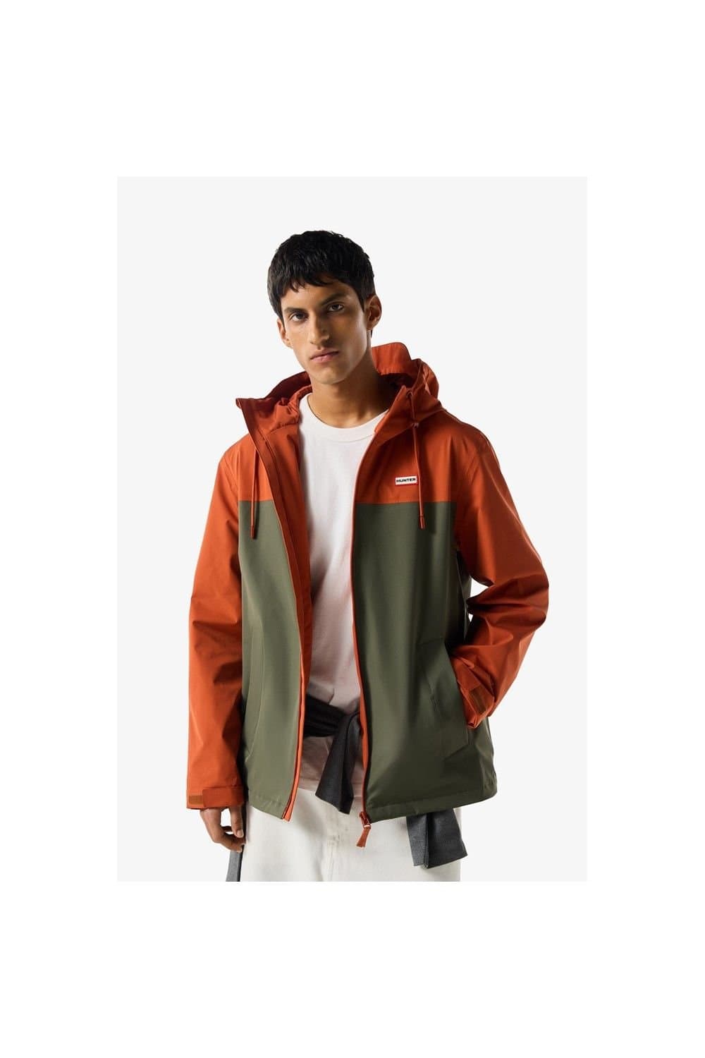 Hunter Hunter Men's Original Block Waterproof Jacket in Burnt Orange
