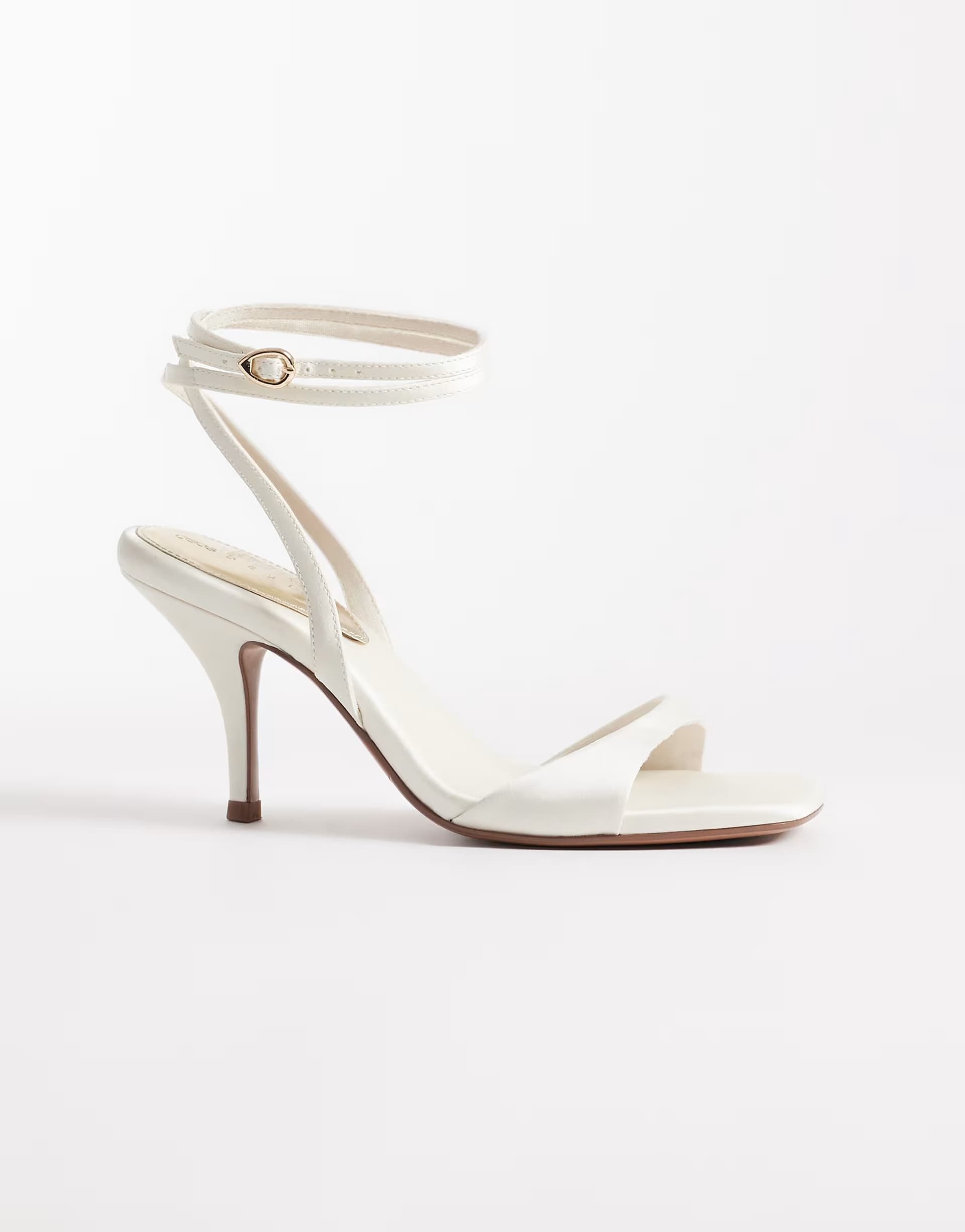 ASOS ASOS DESIGN Hope barely there mid heel stiletto sandals in ivory