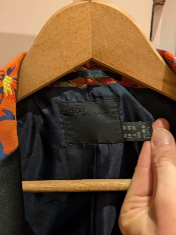 ASOS Orange embroidered Blazer Jacket, ASOS, fantastic condition