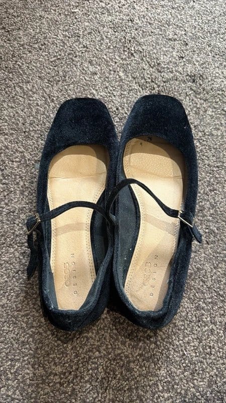 ASOS Design ASOS black velvet ballerina flats - 1
