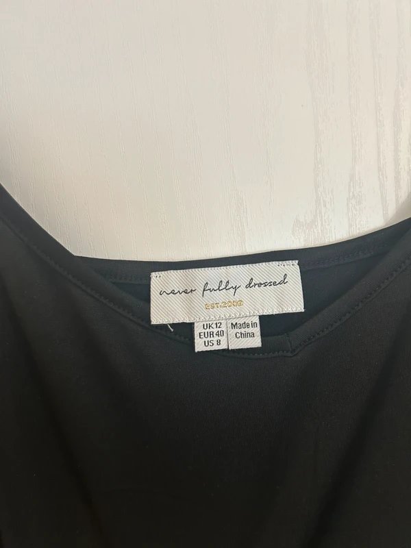 Never Fully Dressed Never fully dressed Black leopard devour wrap velvet dress with slip - 1