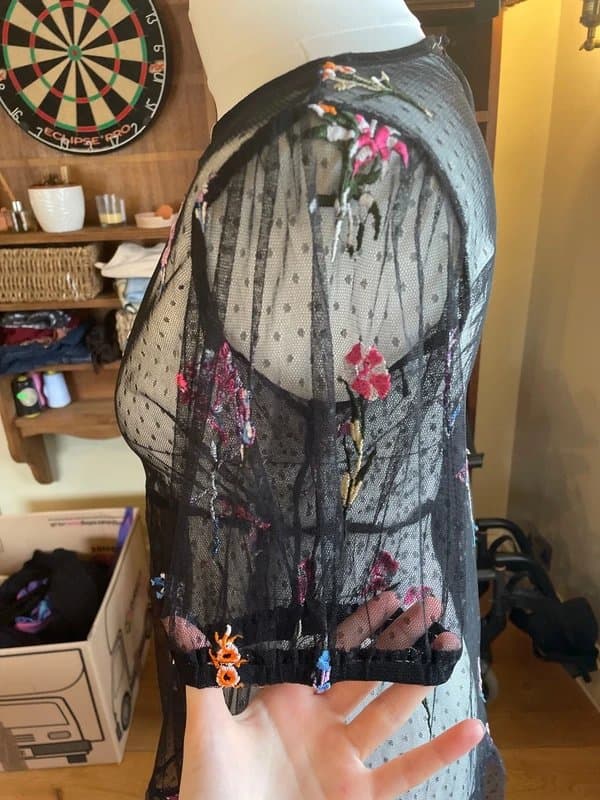 ASOS asos sheer accepts dress