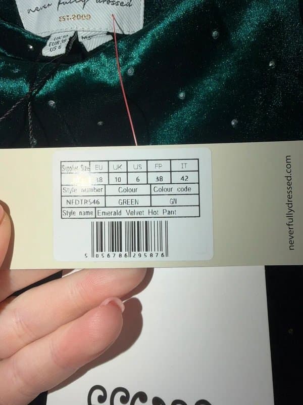 Never Fully Dressed Never Fully Dress Velvet Embellished Shorts