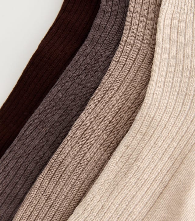 New Look Mink Pack of 4 Ribbed Trainer Socks New Look - 2