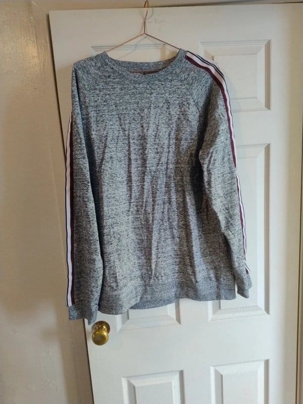 ASOS Grey Knit Crew Neck Long-Sleeve Top
