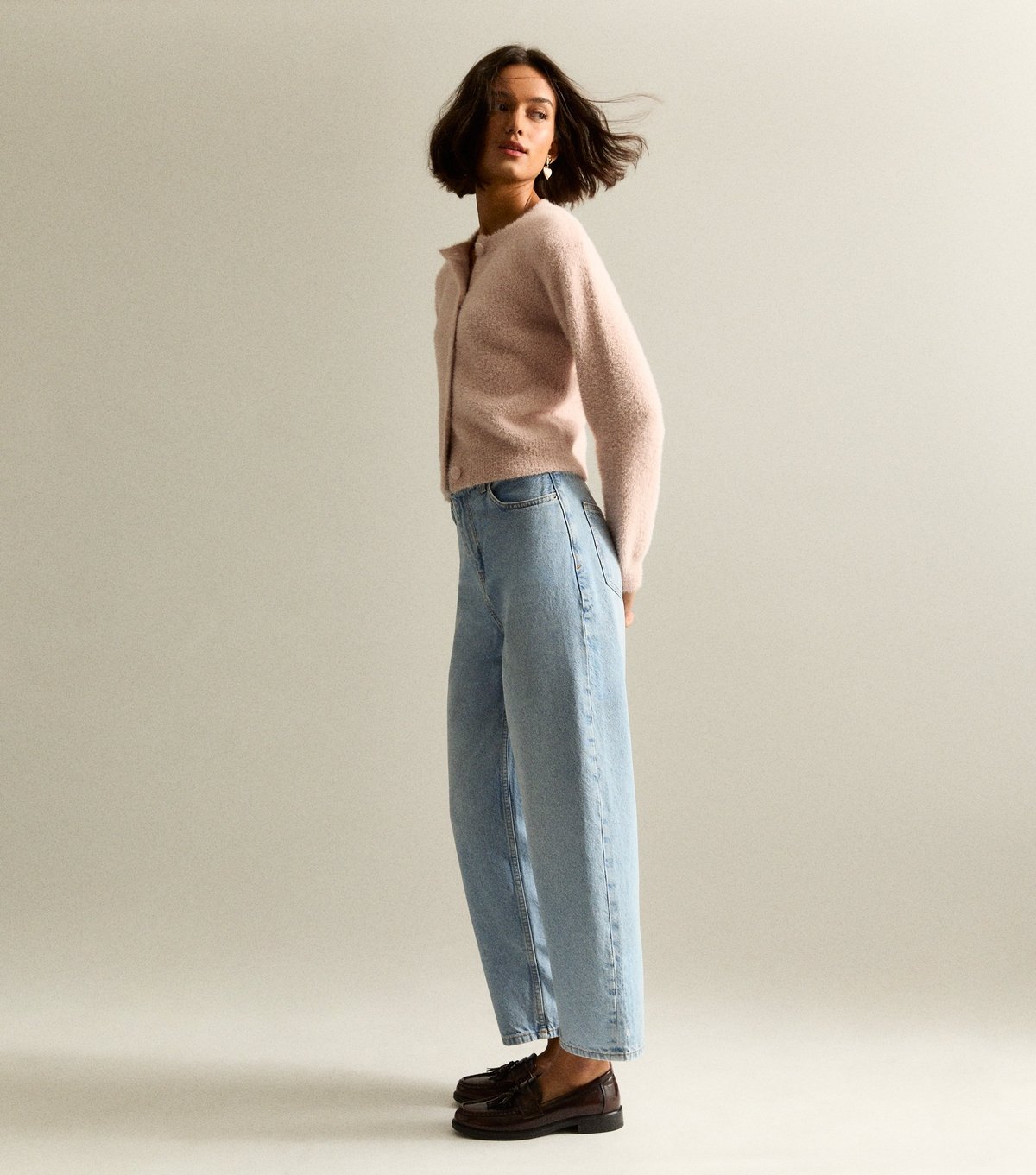 New Look Women's Light Blue Barrel Leg Denim Jeans New Look - 3