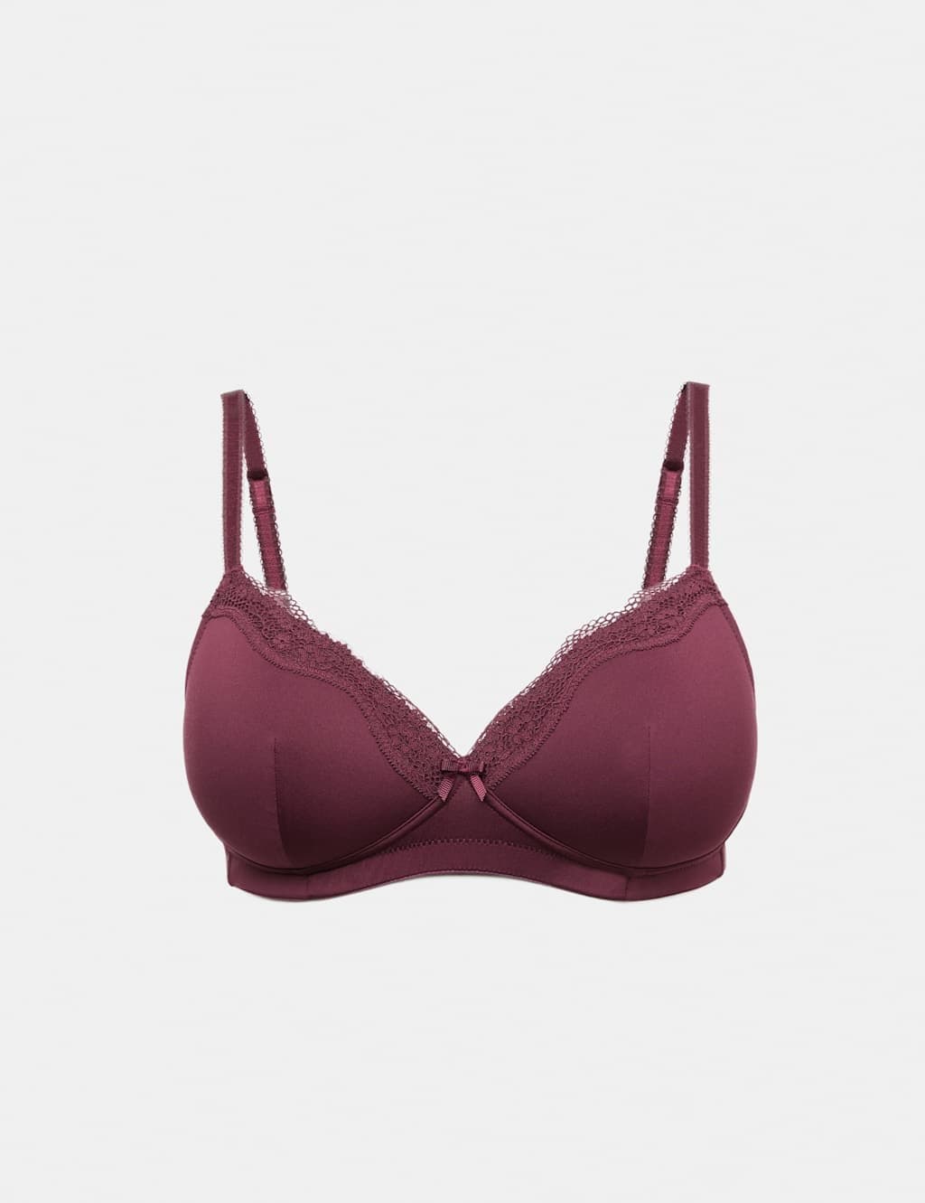 Marks & Spencer M&S Jasmine Lace Non Wired Post Surgery Bra (A-E) Dark Wine