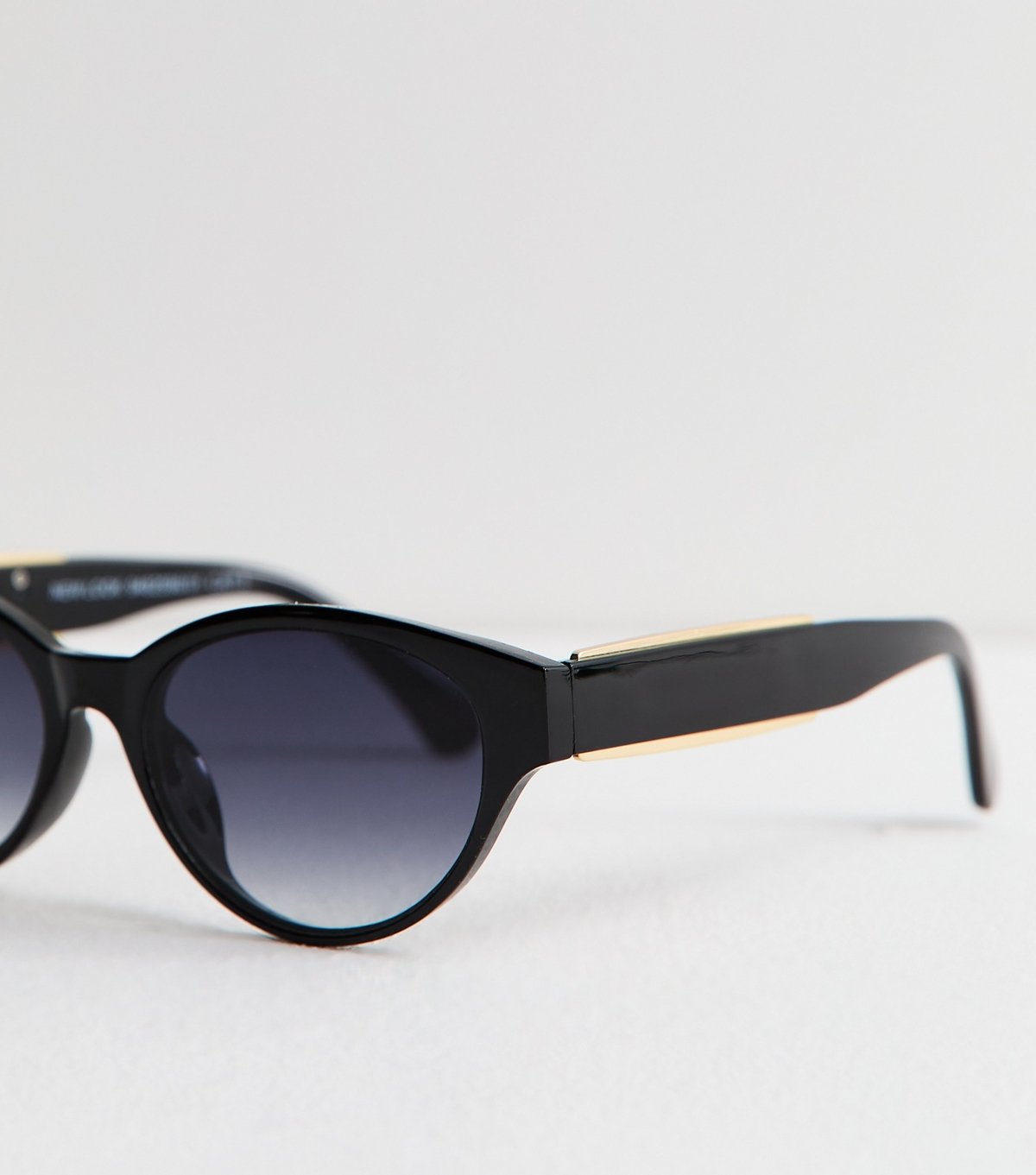 New Look Black Oval Frame Sunglasses New Look - 3