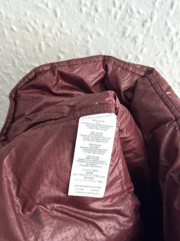 J.Crew Women's Jcrew Feather Down Burgundy Vest Gilet - Size M