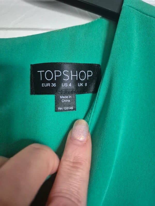 Topshop #Topshop #BNWOT Stunning Vibrant Green Summer Dress #Size8UK