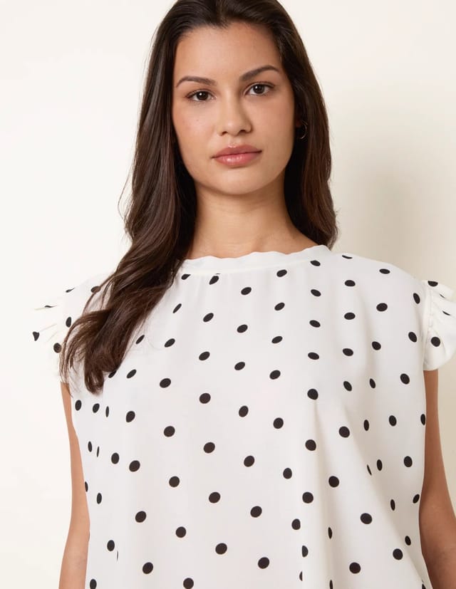 Blue Vanilla Polka Dot Two Piece Set - 3