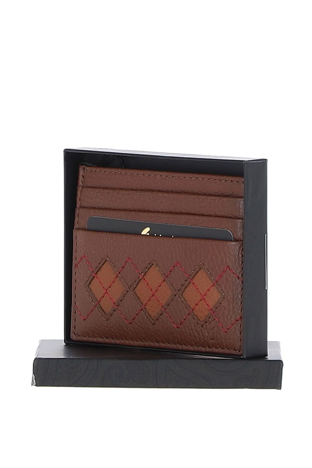 Gabicci GABICCI Men's Real Leather Card Holder in Tan - 1