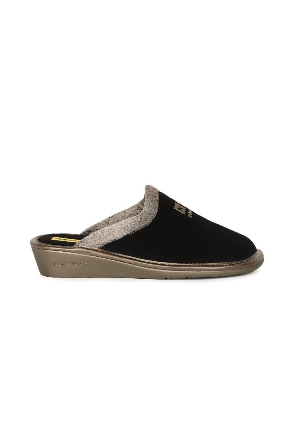 Nordikas Nordikas Women's 'Natala III' Suede Mule Slippers in Black