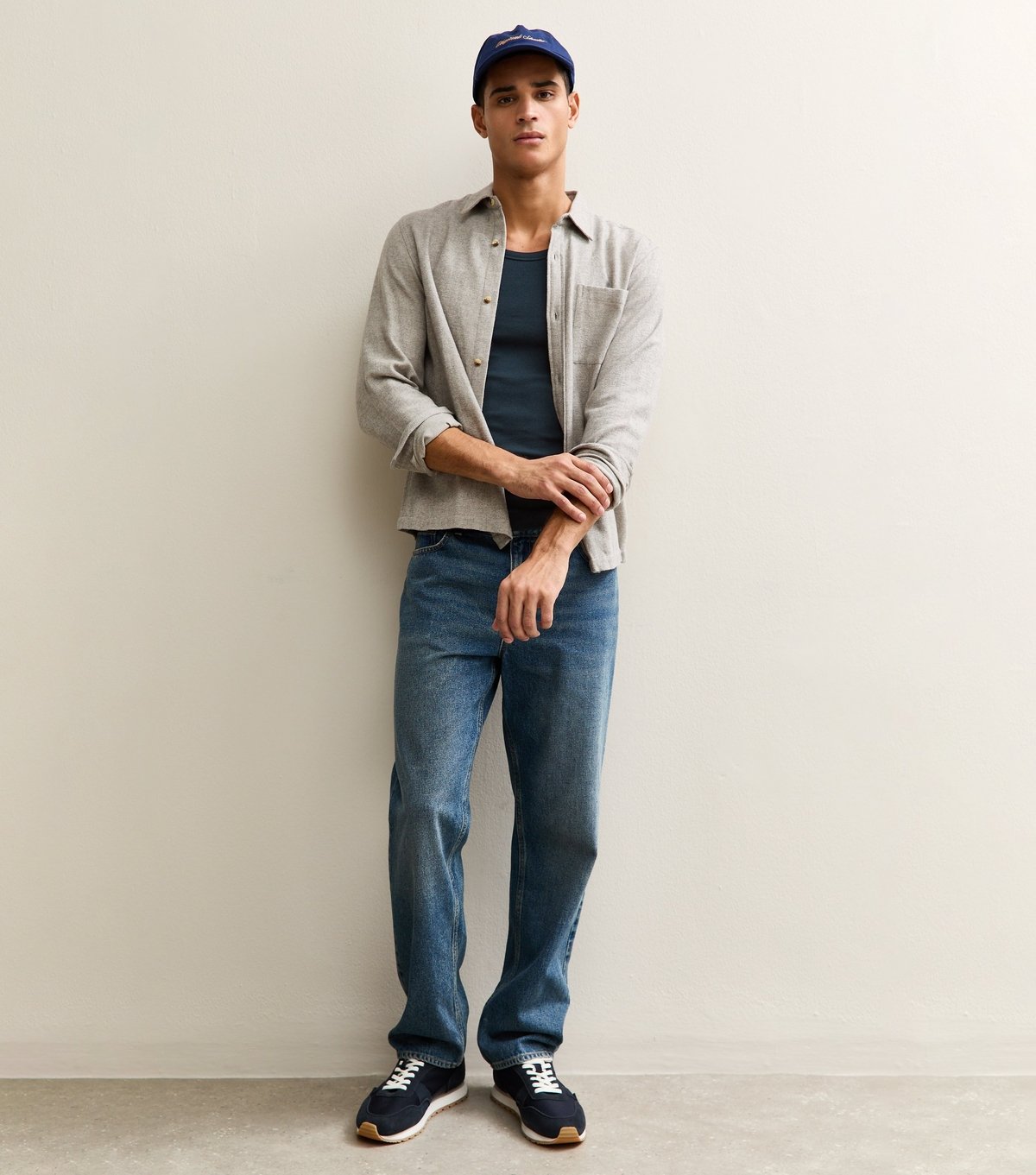 New Look Men's Navy Muscle Fit Ribbed Jersey Vest New Look - 3