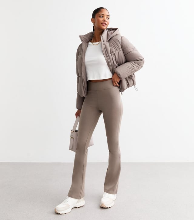 New Look Women's Brown High Waist Flared Leggings New Look - 3