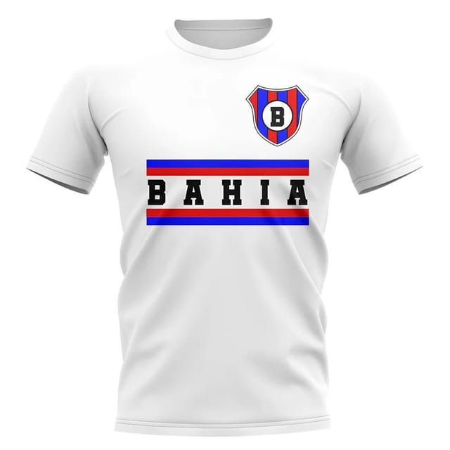 Bahia Bahia Men's Personalised Core Football Club T-Shirt White - 2