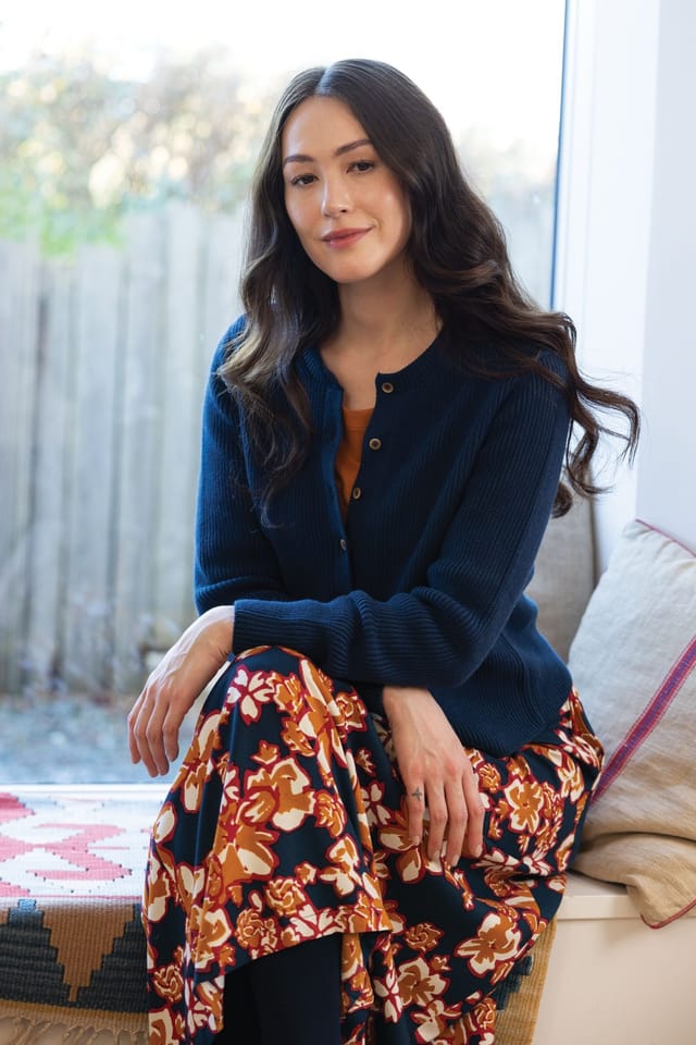 Nomads Clothing Nomads Clothing Women's Button Through Cardi in Navy - 3