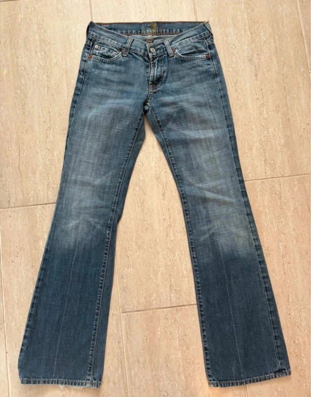 7 For All Mankind Y2K 7 for all mankind ultra low rise embellished vintage jeans