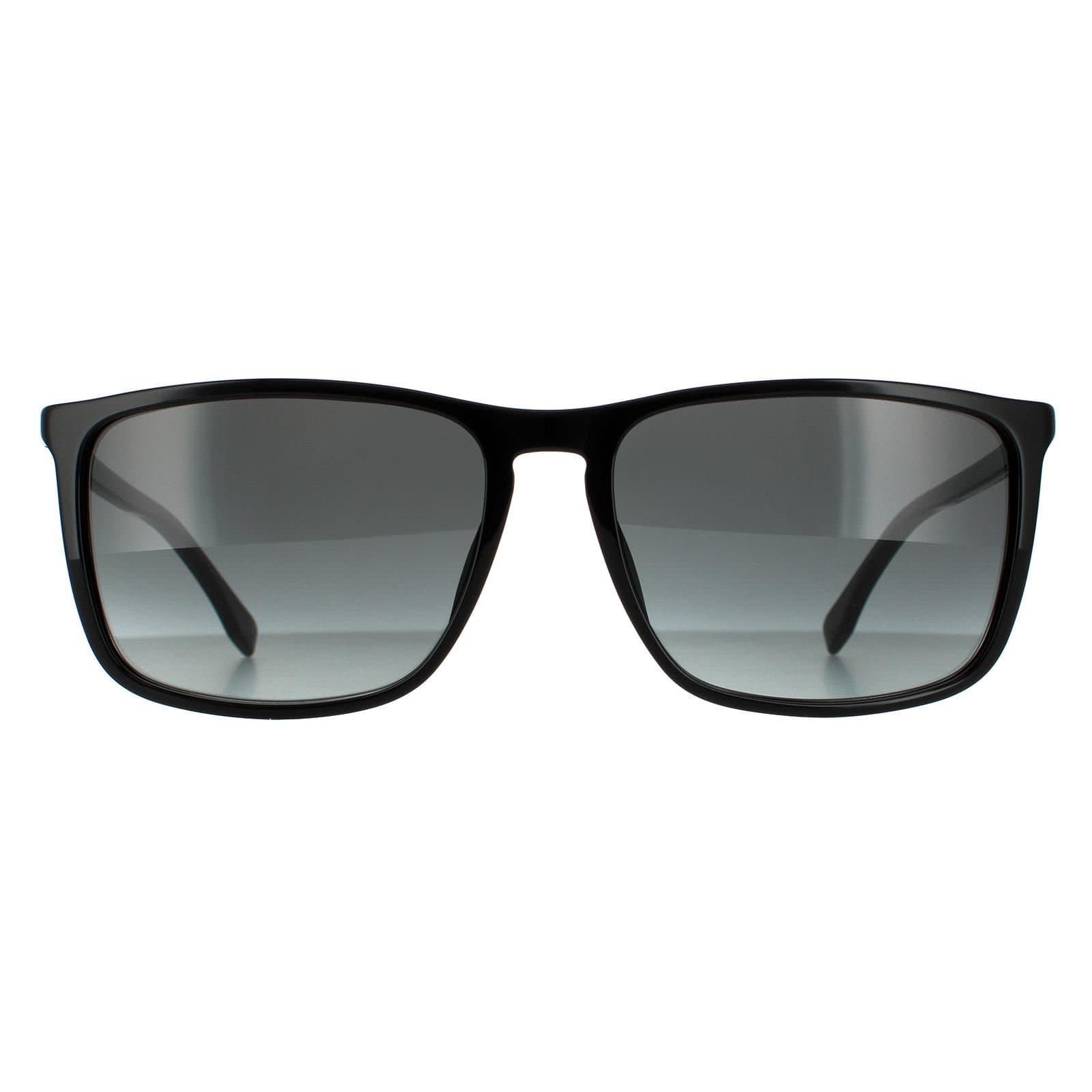 Hugo Boss Hugo Boss Men's Square Black Dark Grey Gradient Sunglasses