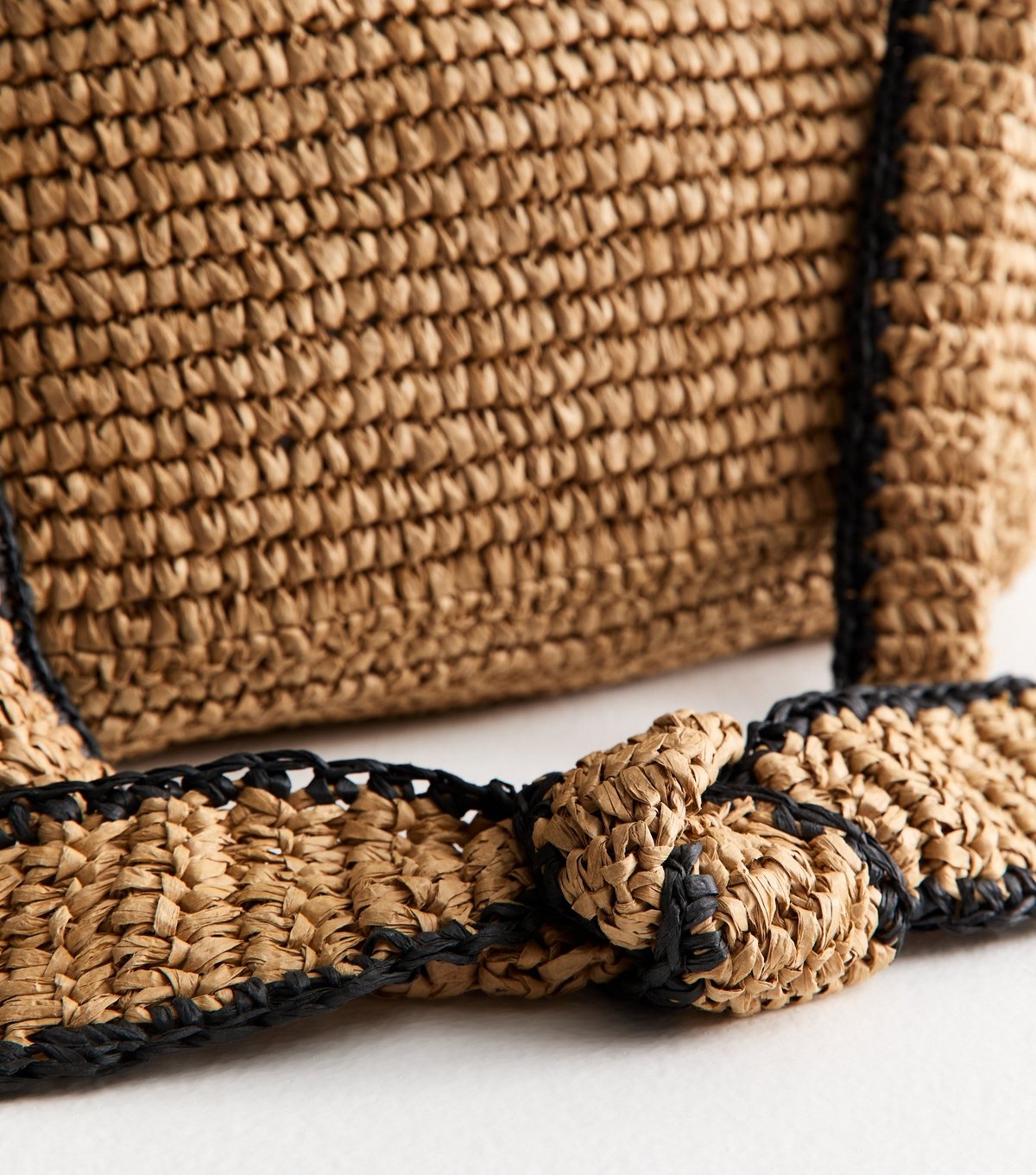 New Look Stone Woven Slouchy Tote Bag New Look - 3